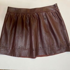 VANESSA BRUNO ATHÉ Leather Mini Skirt US 6 M